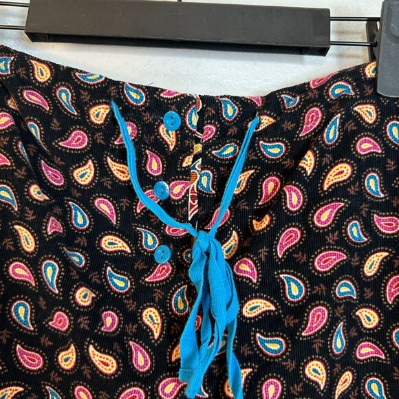 Vera Bradley Corduroy Paisley Drawstring Pants Size Large - Picture 2 of 6